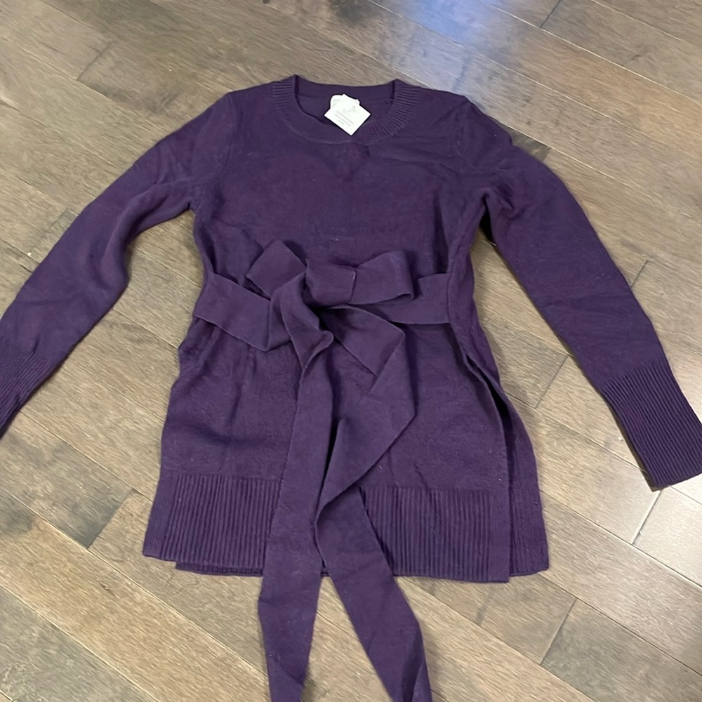 Purple Club Monaco Cashmere Sweater